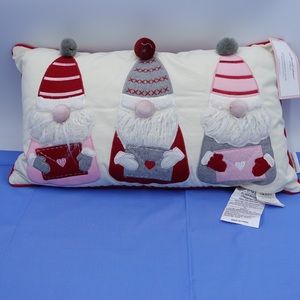Cupcakes And Cashmere Valentines Gnome Decor Pillow